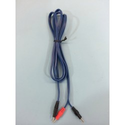 Câble 2 poles Compex 2 Bleu Auluga Services – Matériel Médical